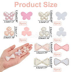 36 Stück 6 Stil Vliesstoff Ornament Zubehör&nbsp;DIY-AR0002-26