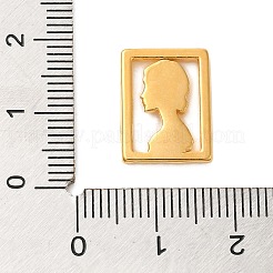 Placcatura ionica (ip) cabochon in acciaio inossidabile 304&nbsp;STAS-A100-03G