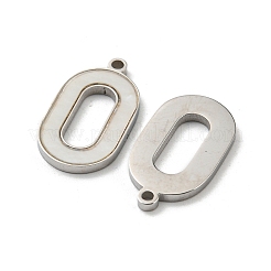 Muschelanhänger aus Edelstahl 304 mit Pavé-Fassung&nbsp;STAS-L022-206P