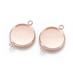 201 connettori cabochon in acciaio inossidabile&nbsp;STAS-F191-15RG-G
