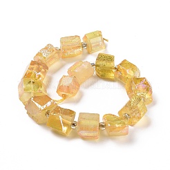 Galvaniques perles de quartz naturel brins&nbsp;G-G767-02-12