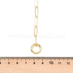 Cadena de clip de latón y collares de lazo&nbsp;NJEW-H087-06A-G