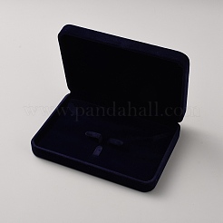 Scatole regalo rettangolari per set di gioielli in velluto&nbsp;AJEW-WH0609-875A