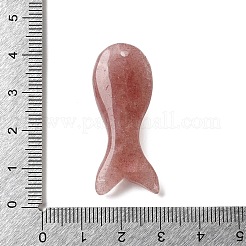 Natürliche Erdbeer-Quarz-Anhänger&nbsp;GG-K001-01F