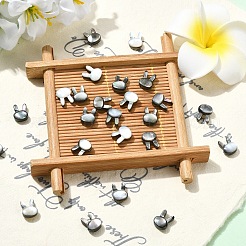 5 Stück natürliche schwarze Lippenmuschelperlen&nbsp;SHEL-YW0001-22