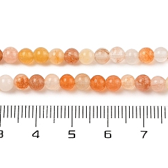 Hebras de cuentas de jade de seda dorada natural.&nbsp;G-N344-01A-01