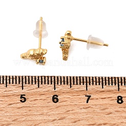 Aretes de latón&nbsp;EJEW-C158-11B-G