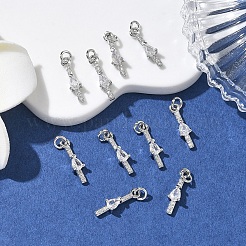 Pendentifs en laiton Shegrace sertis de micro-pavés de zircone cubique&nbsp;XGRQ3D173-512P