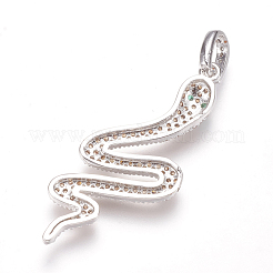 Ottone micro spianare pendenti zirconi&nbsp;ZIRC-K074-26-01P
