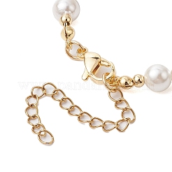 Braccialetti con perline rotonde di perle di conchiglia da 6 mm&nbsp;BJEW-TA00511