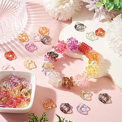 Perles acryliques transparentes aux UV plaquées&nbsp;FIND-TAC0035-51A