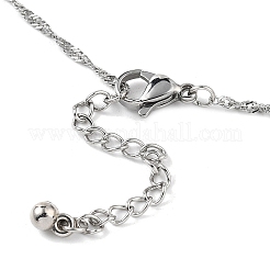 Herstellung einer Singapur-Kette aus Edelstahl 304&nbsp;AJEW-JB01333-02