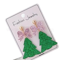 Boucles d'oreilles pendantes transparentes en acrylique&nbsp;FS-WGF0814-01