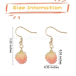 3D-Harzblumen-Ohrringe&nbsp;EJEW-SW00019-05