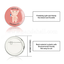 Broche en fer blanc&nbsp;JEWB-WH0013-004