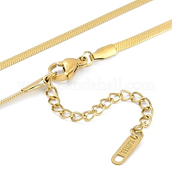 Colliers à pendentif en forme de serpent plat en acier inoxydable 304 avec pavé de zircones cubiques colorées et placage ionique (IP) pour femmes&nbsp;NJEW-K276-31G