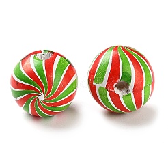 Perles européennes en bois imprimées&nbsp;WOOD-Z002-03B