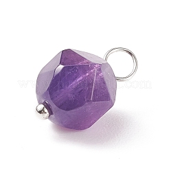 Pendenti in ametista naturale sfaccettata&nbsp;PALLOY-JF01694-03