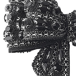 2 pz decorazioni per scarpe staccabili con fiocco di cristallo e strass&nbsp;FIND-GO0002-06B