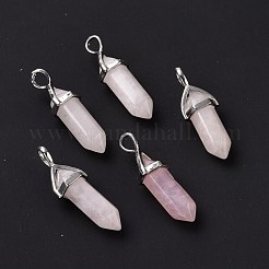 Naturelle quartz rose a pendentifs&nbsp;X-G-K329-52P