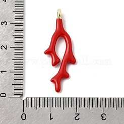 Pendentifs d'émail en alliage&nbsp;ENAM-L052-01G-02