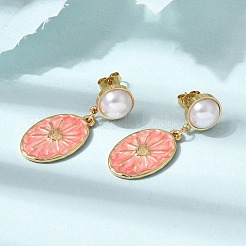 Boucles d'oreilles en laiton pour femmes&nbsp;KK-CBA9D38-04G-01