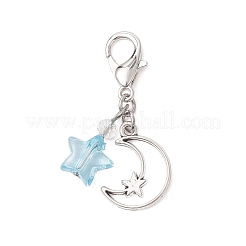 Acrílico transparente con adornos colgantes de vidrio&nbsp;HJEW-JM04643