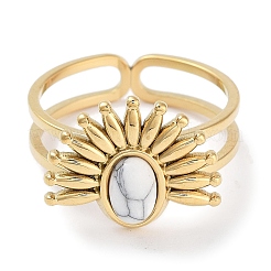 Ionenplattierung (IP) 304 Edelstahlring&nbsp;RJEW-B059-01G-01