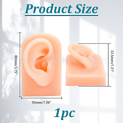 Modello flessibile in silicone per orecchio sinistro&nbsp;ODIS-WH0078-06B