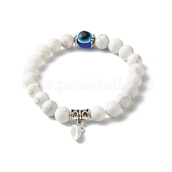 Stretch-Armbänder mit magnetischen Herzverschlüssen für Liebespaare&nbsp;BJEW-JB06772