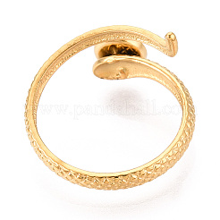 Componenti dell'anello del polsino in acciaio inossidabile 304 a forma di serpente&nbsp;X-STAS-T066-05G