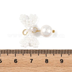 Colgantes de cuentas de semillas de vidrio&nbsp;PALLOY-MZ01383-02