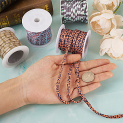4 Farben flache elastische Polyesterschnur&nbsp;EC-TA0001-03B