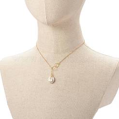 Collier pendentif perle baroque naturelle&nbsp;NJEW-JN03599-01