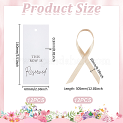 12 panneau de siège réservé en papier suspendu&nbsp;OFST-WH0004-095A