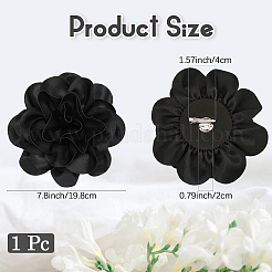 Blumenbroschen aus Polyester&nbsp;JEWB-WH20003-04F