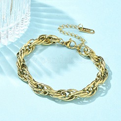 304 Edelstahl-Seilkettenarmbänder&nbsp;BJEW-C084-02G