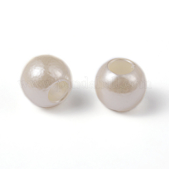 Perles européennes en plastique ABS d'imitation perle&nbsp;MACR-R530-12mm-A41