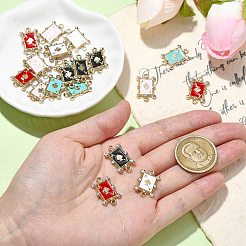 20 pieza de conectores de espadas de rhinestone de cristal de aleación de 5 colores&nbsp;FIND-CJ0003-05