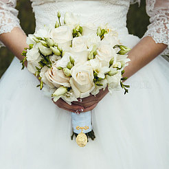 4 spilla con ciondolo a forma di medaglione in ottone per foto di matrimonio&nbsp;JEWB-CA00012