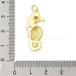 Cremagliera placcatura micro ottone spianare pendenti zirconi&nbsp;KK-Z074-63G
