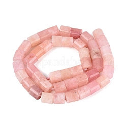 Teñidos naturales blancas abalorios de jade hebras&nbsp;G-Q606-77A-02