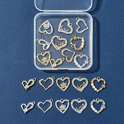 20 pièces 10 styles pendentifs en alliage strass&nbsp;FIND-FS0004-01
