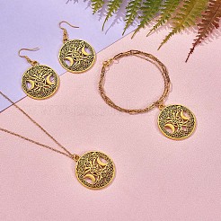 60 pz vita di albero luna pendente di fascino tripla dea della luna ciondolo bronzo antico per gioielli collana orecchino fare artigianato&nbsp;JX339C