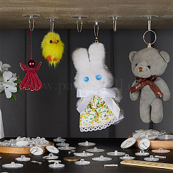 2 Stil transparenter Saugnapf-Sauger für Fenster-Wandhaken-Aufhänger&nbsp;HJEW-FG0001-24