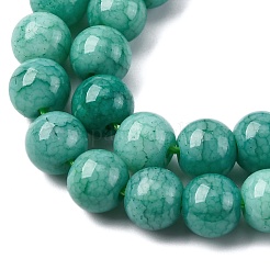Colliers de perles de verre teintées à effet ombré&nbsp;X-GLAA-T031-01O-09