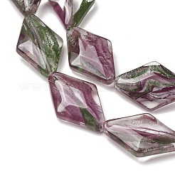 Transparente handgemachte Bunte Malerei Perlen&nbsp;LA-CBAF0C8-02J