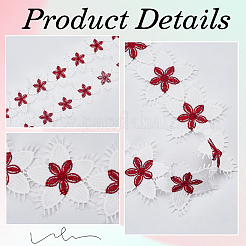 Blumen-Polyester-Wimpern-Spitzenbesatzband&nbsp;OCOR-WH20003-03B-03