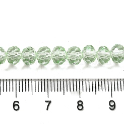 Brins de perles de verre de peinture de cuisson transparente&nbsp;DGLA-A034-T6mm-D10