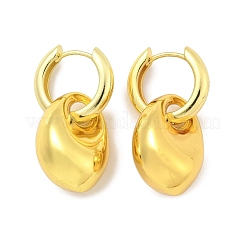 Nuggets Messing Creolen für Damen&nbsp;EJEW-U057-06B-01G